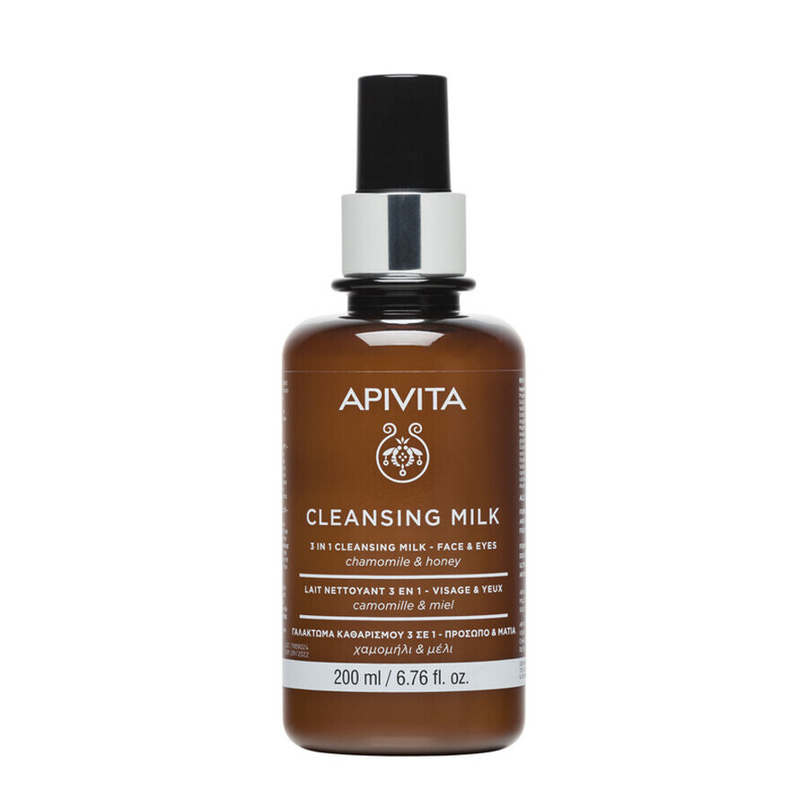 3 in 1 Cleansing Milk, 200 ml, Apivita