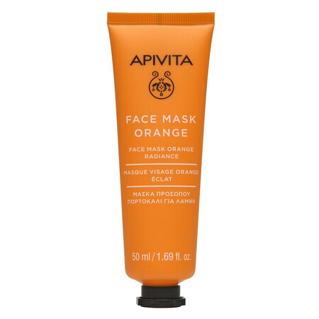 Mascarilla iluminadora con extracto de naranja, 50 ml, Apivita