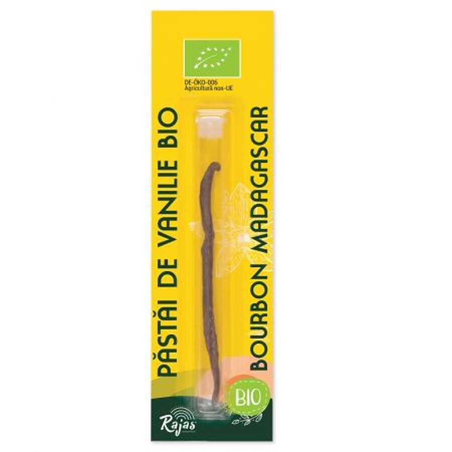 Pastaie Vanilie Bio Madagascar Bourbon, 11-12 cm, 1 gr, Rajas