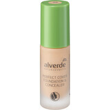 Alverde Naturkosmetik Perfect Cover Foundation & Abdeckstift 40, 20 ml