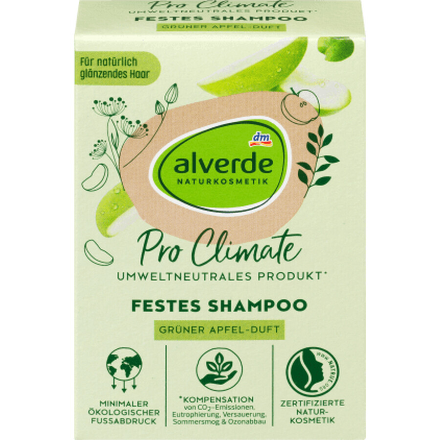 Alverde Naturkosmetik Pro Climate șampon solid măr verde, 60 g