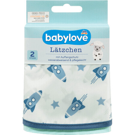 Babylove Polyester-Lätzchen, 2 Stück