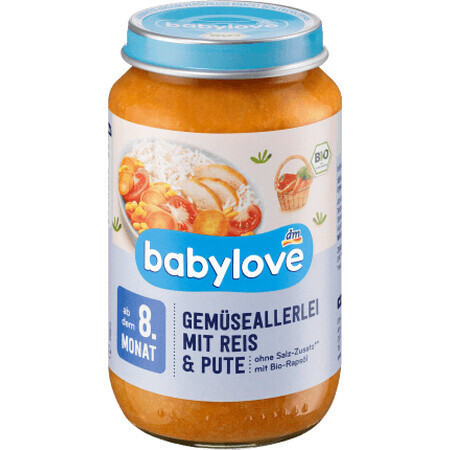 Babylove Gemüse mit Reis & Pute 8+ ECO, 220 g