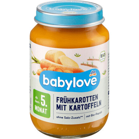 Babylove Mieniu de morcovi cu cartofi ECO, 5+, 190 g