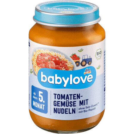 Babylove Nudeln in Tomatensauce mit Gemüse 5+ ECO, 190 g