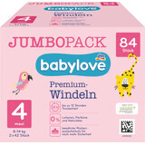 Babylove Premium Jumbo-Windeln Nummer 4, 84 Stück