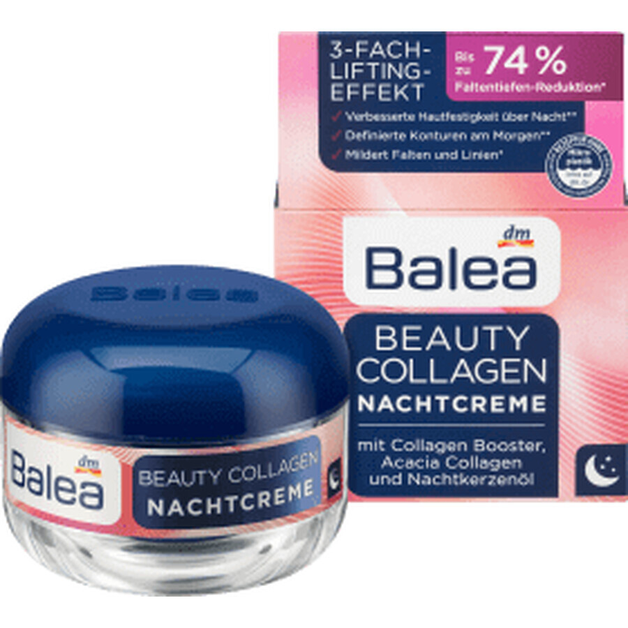 Balea Beauty Collagen cremă de noapte, 50 ml