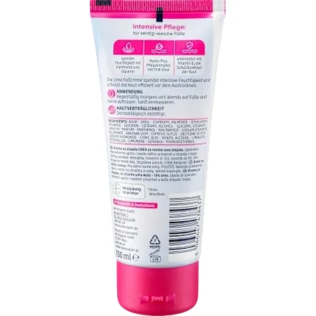 Balea Cremă de picioare cu uree, 100 ml