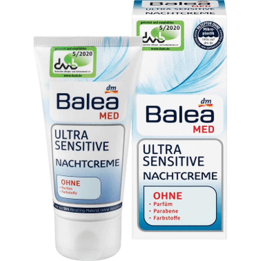 Balea MED Ultra sensitiv cremă de noapte, 50 ml