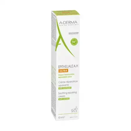A-Derma Epiteliale AH Ultra Repairing Cream mit beruhigender Wirkung, 40 ml