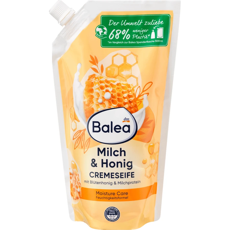 Balea Rezervă săpun lichid cu lapte și miere, 500 ml