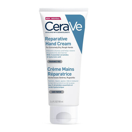 Crema reparatoare pentru maini, 100 ml, CeraVe