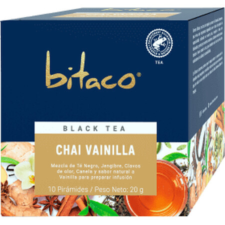 bitaco Schwarzer Tee Chai Vanille, 20 g