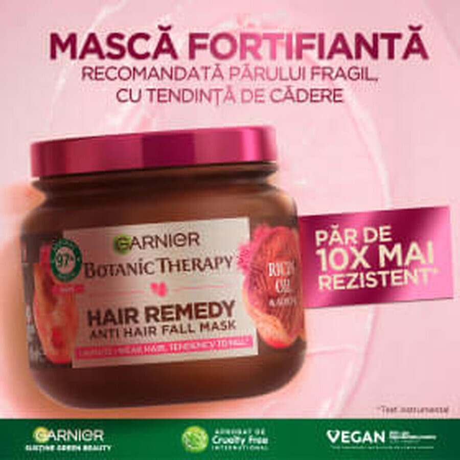 Botanic Therapy Mască de păr Hair Remedy cu ulei de ricin, 340 ml