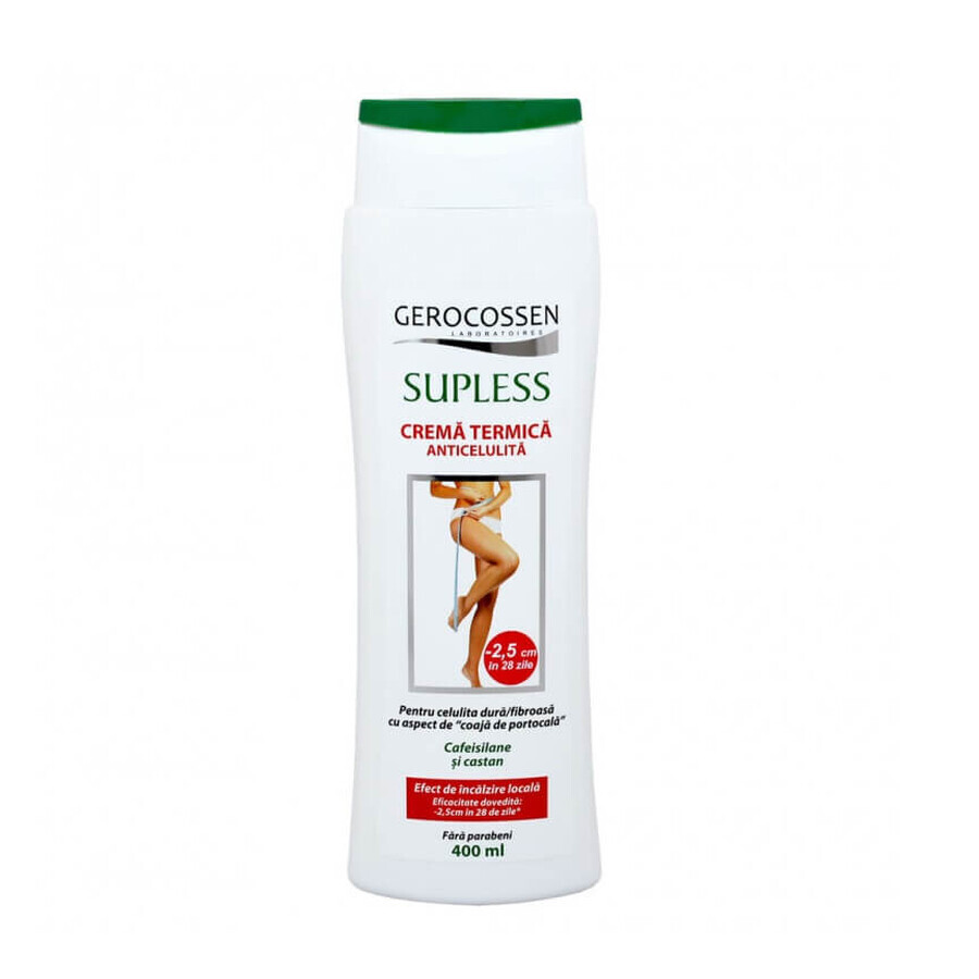 Crema termica anticelulita Supless, 400 ml, Gerocossen