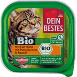 Dein Bestes ECO Nassfutter mit Huhn und Pute für Katzen, 100 g