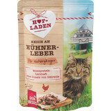 Dein Bestes Katzennassfutter mit Hühnerleber, 85 g