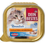 Dein Bestes Nasses Huhn und Milchfüllung für Katzen, 100 g