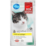 Dein Bestes sensitive Nassfutter für Katzen mit Geflügelfleisch, 750 g