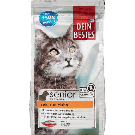 Dein Bestes Katzen-Trockenfutter für ältere Katzen, 750 g