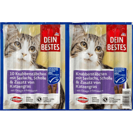 Dein Bestes Katzensnack mit Lachs und Flunder, 50 g