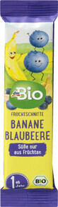 DmBio Riegel Banane und Heidelbeere, 25 g