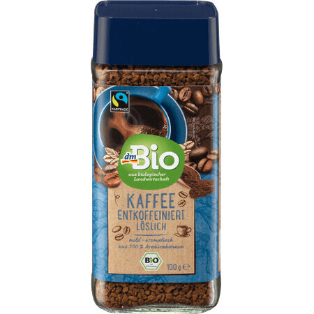 DmBio ECO Löslicher entkoffeinierter Kaffee, 100 g