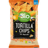 DmBio Tortilla chips con sal marina, ECO, 125 g