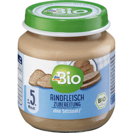 DmBio Rindfleisch-Menü 5+, 125 g