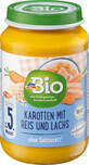 DmBio Menu Karotten mit Reis und Lachs ECO 5+, 190 g