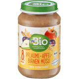 DmBio Musli puree met pruimen, appels en peren 8+, 190 g