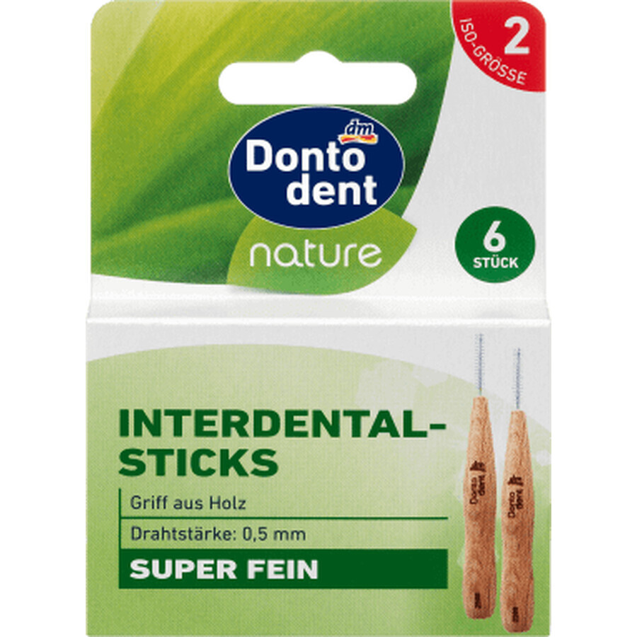 Dontodent Nature Interdentalstift, 6 Stück