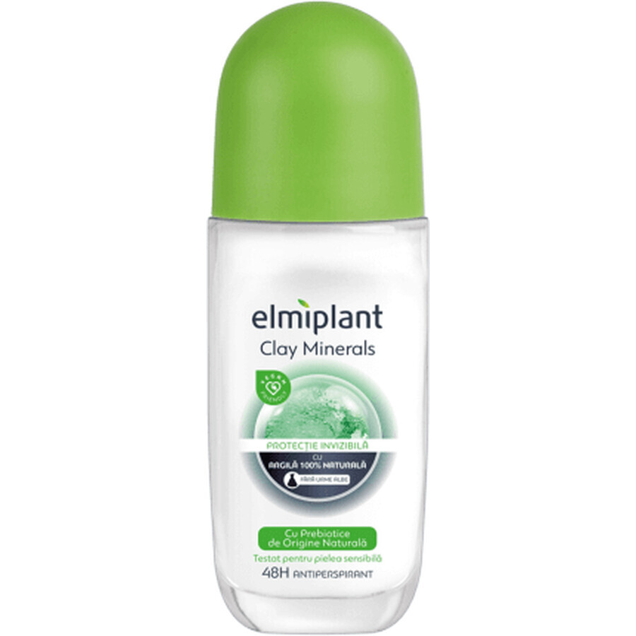 Elmiplant Antiperspirant Deodorant roll on clay minerals, 50 ml