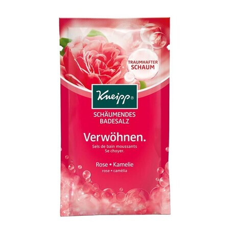 Cristale de baie spumante, Trandafir si Camelie, 80 g, Kneipp