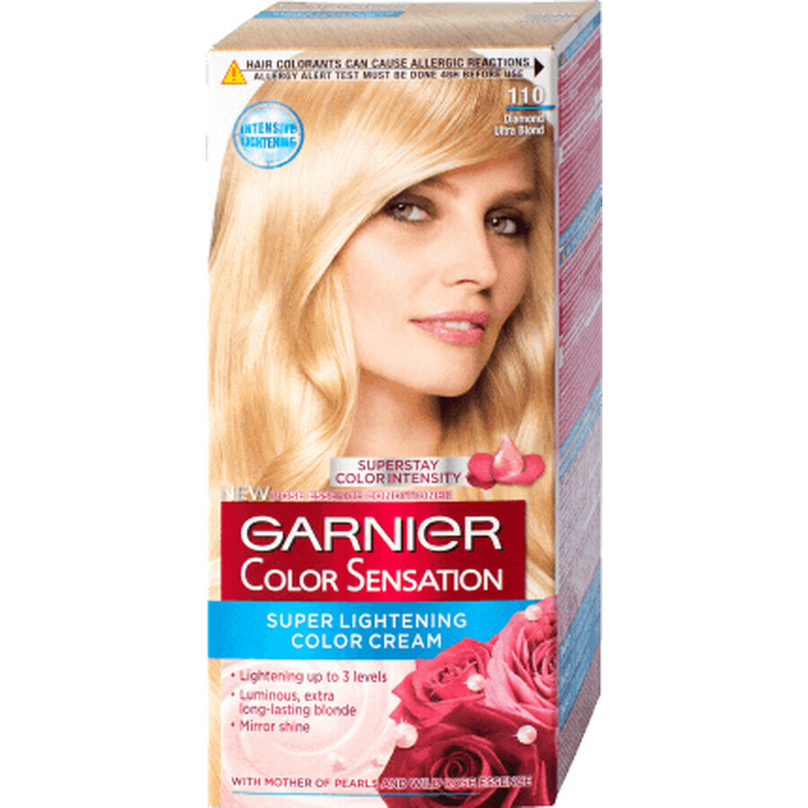 Garnier Color Sensation Dauerhafte Haarfarbe 110 Diamantblond, 1 Stück