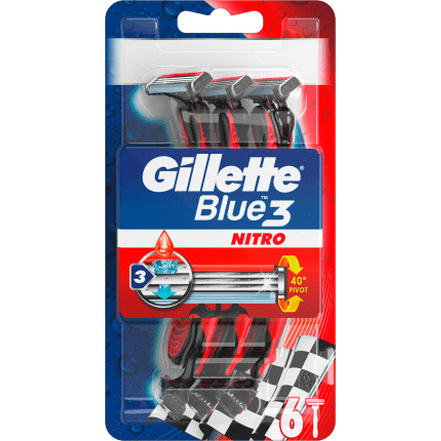 Gillette Aparat de ras B3 Nitro, 6 buc