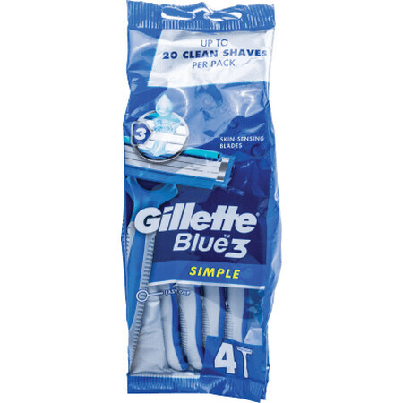 Gillette Aparat pentru ras Simple, 4 buc