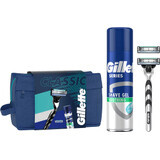 Gillette Set aparat de ras + gel de ras, 1 buc