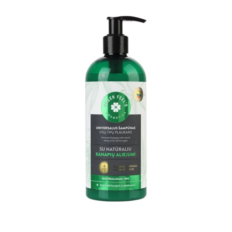 Green Feels Shampoo with hemp oil, 400 ml
