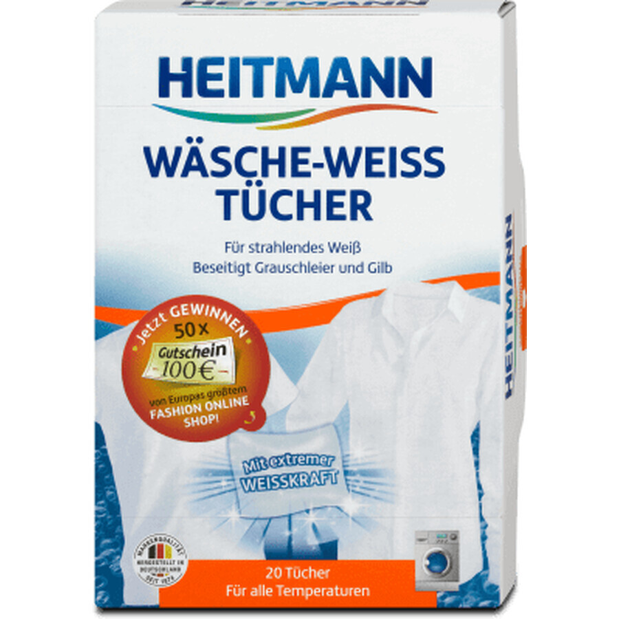 HEITMANN Weiße Wischtücher, 20 Stück