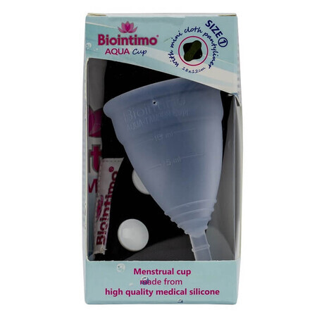 Cupa menstruală mărimea 1 Biointimo Aqua-Tampon CUP, Denticare-Gate Kft