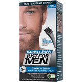 JUST FOR MEN Vopsea pentru barbă castan deschis, 1 buc