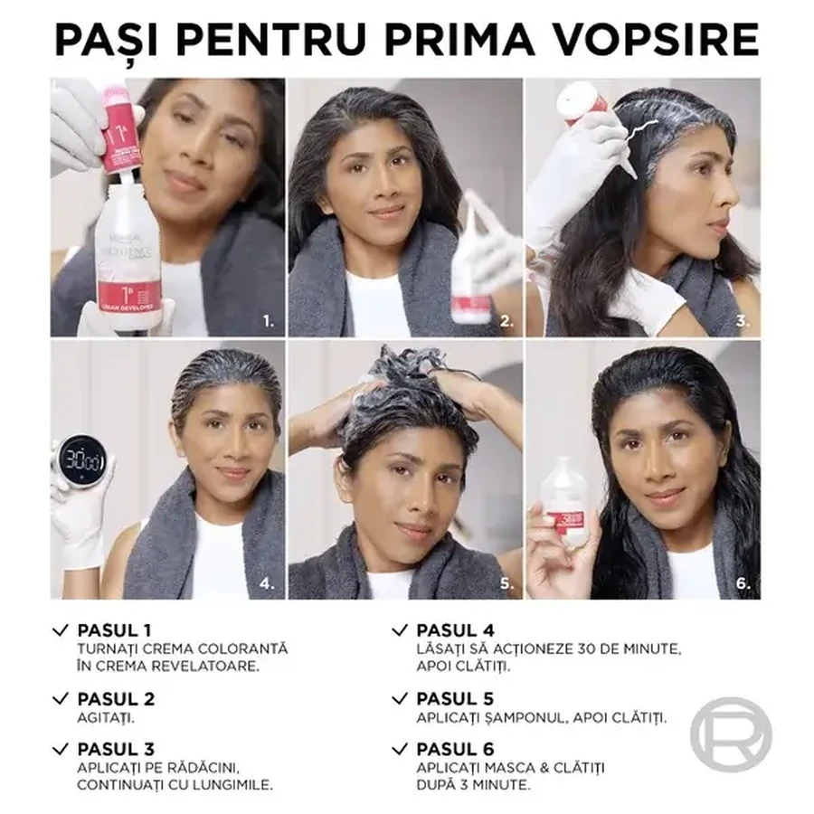 Loreal Paris EXCELLENCE CREME Permanent hair dye with ammonia 6.35, 1 pc