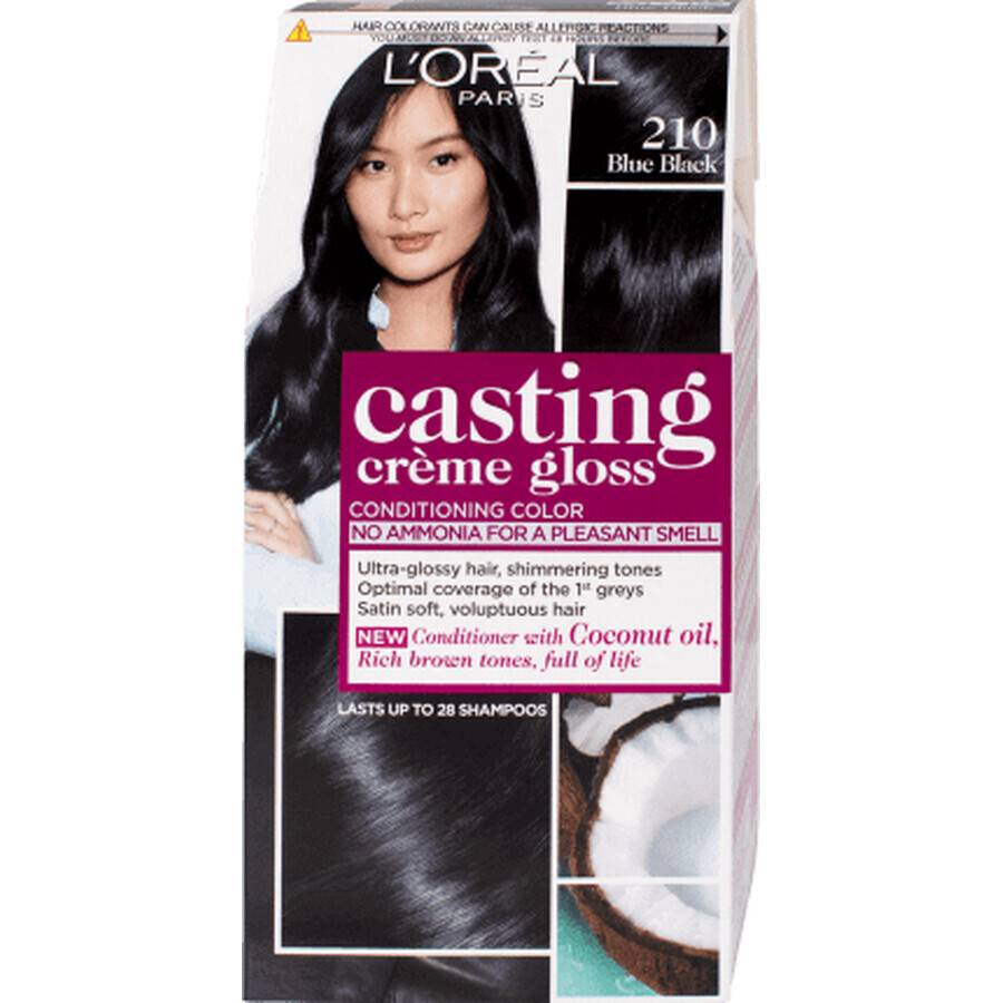 Loreal Paris CASTING CREME GLOSS Hair dye 210 black blue, 1 piece