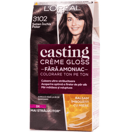 Loreal Paris CASTING CREME GLOSS Haarfärbemittel 310 dunkelbraun polar, 1 Stück