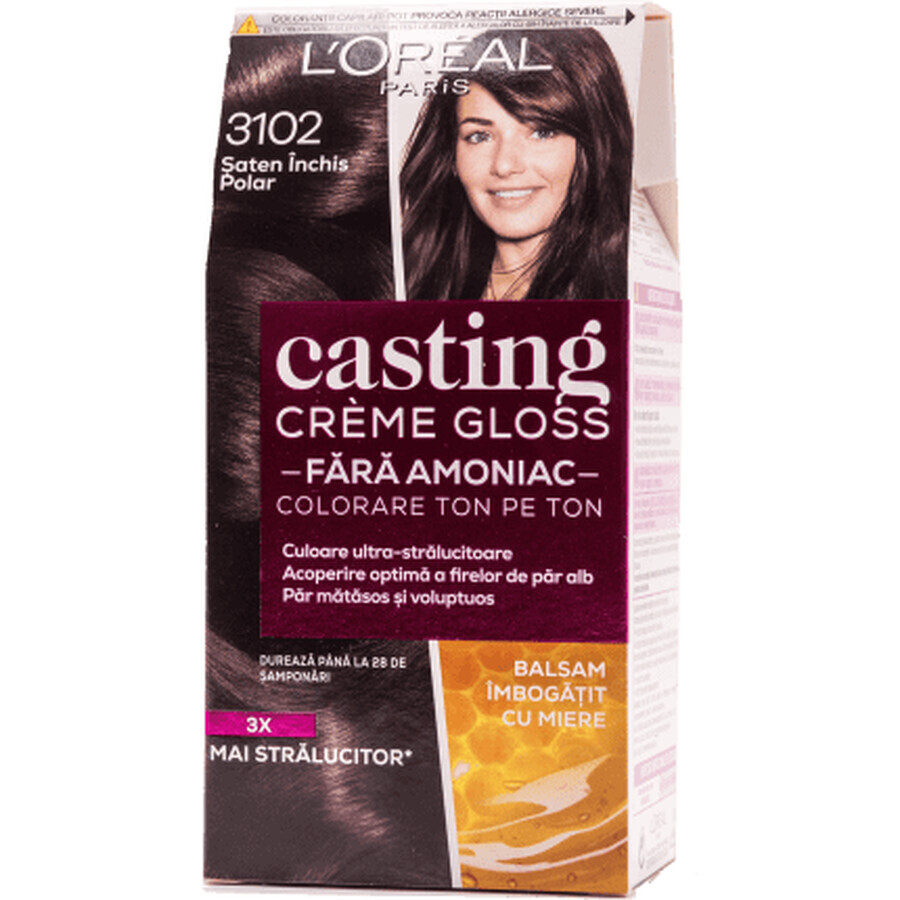 Loreal Paris CASTING CREME GLOSS Hair dye 310 dark brown polar, 1 piece