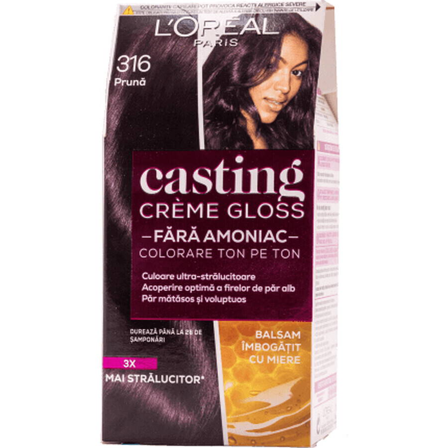 Loreal Paris CASTING CREME GLOSS Haarverf 316 pruim, 1 stuk