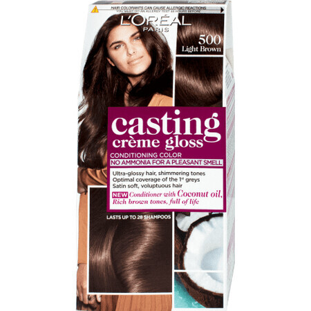 Loreal Paris CASTING CREME GLOSS Tinte 500 castaño claro, 1 ud.