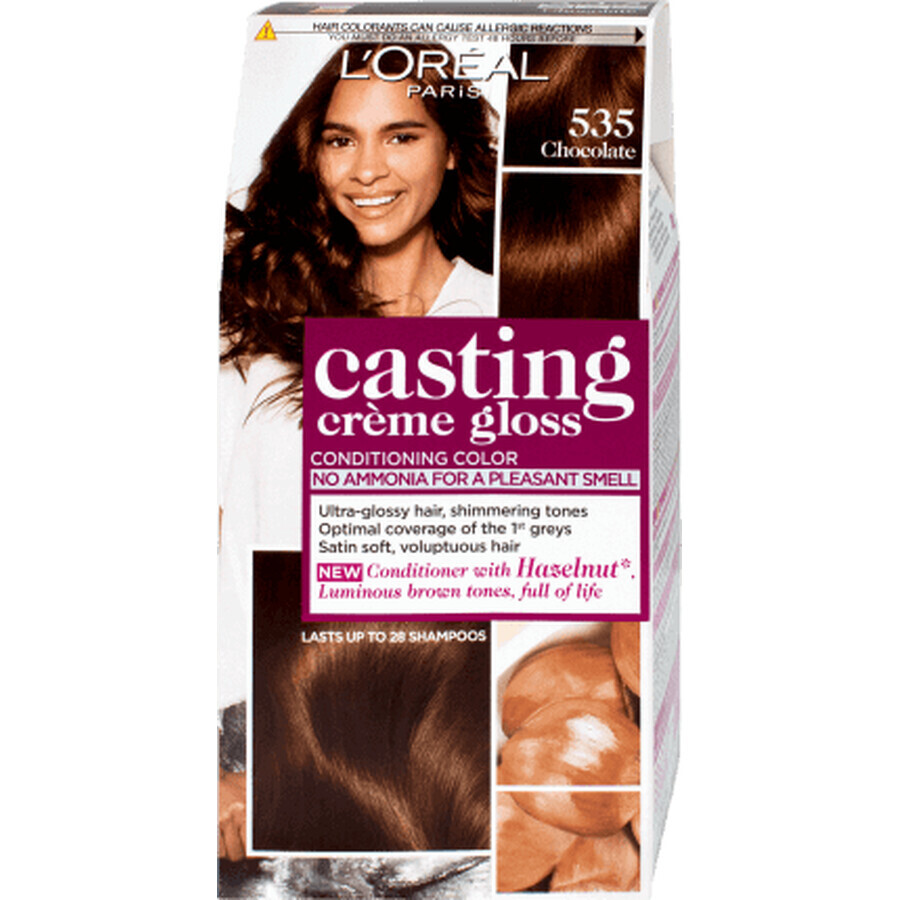 Loreal Paris CASTING CREME GLOSS Coloración 535 chocolate, 1 ud.