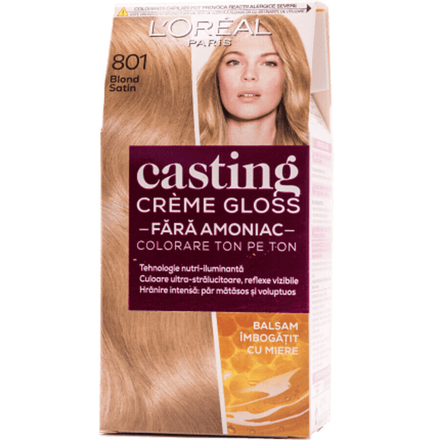 Loreal Paris CASTING CREME GLOSS Haarfärbemittel 801 satinblond, 1 Stück